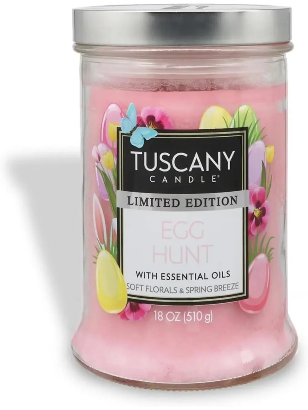 Tuscany Candle Egg Hunt W/ Essential Oils Soft Floral & Spring Breeze 18oz